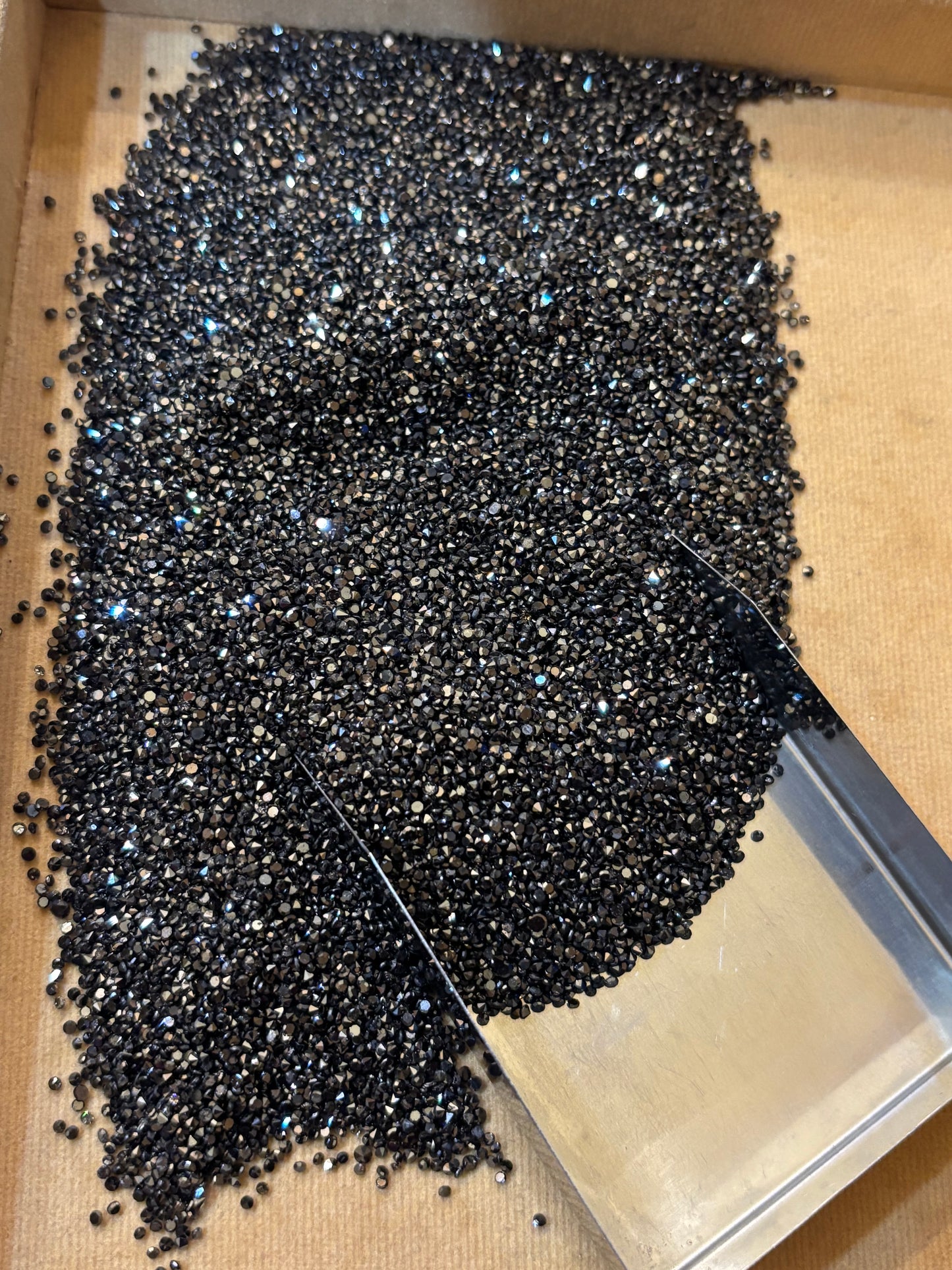 Black diamond natural irr diamond black 1.2mm to 3mm mix