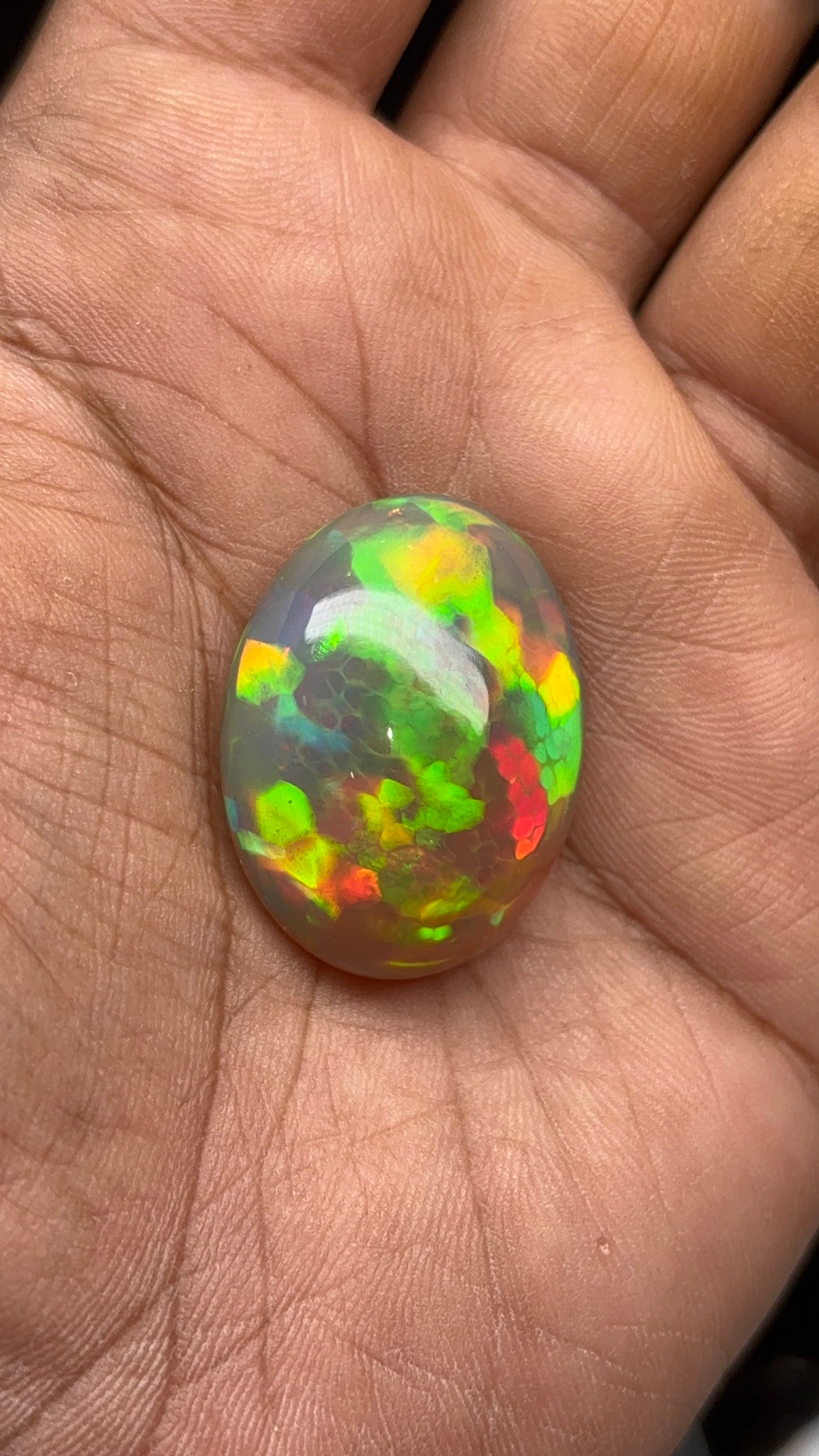 Opal ethiopia natural play of color honeycomb