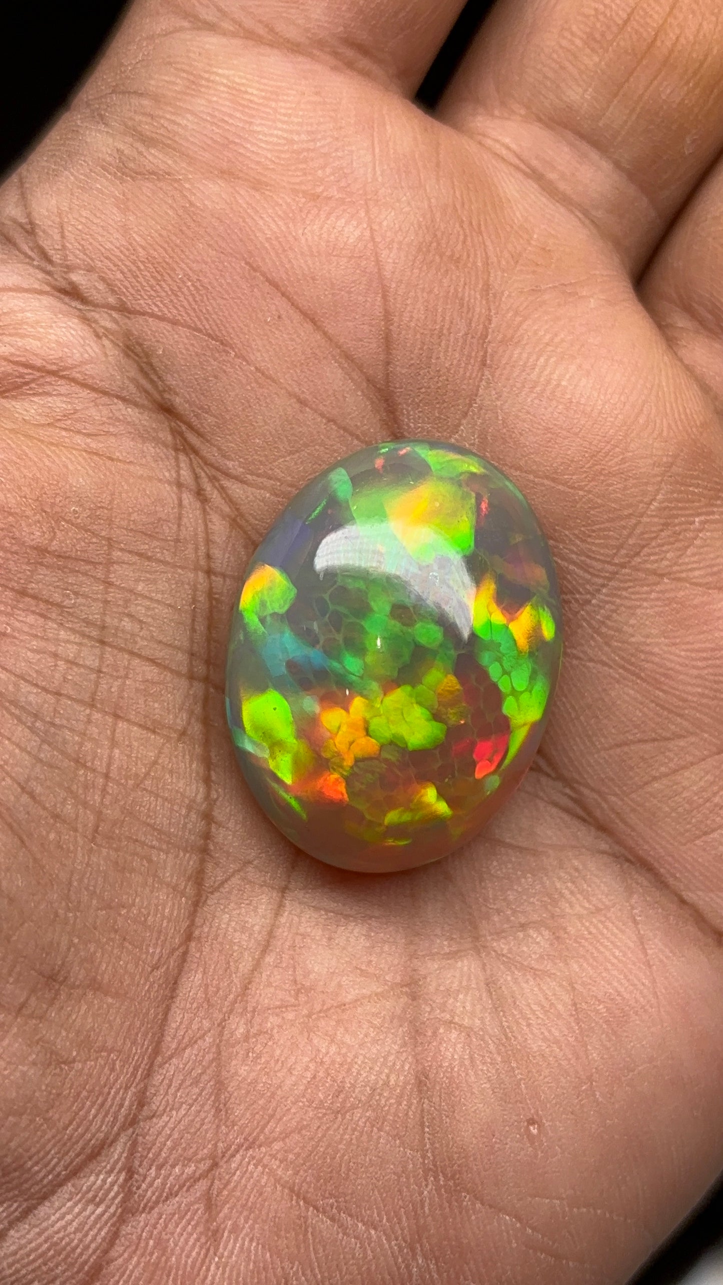 Opal ethiopia natural play of color honeycomb