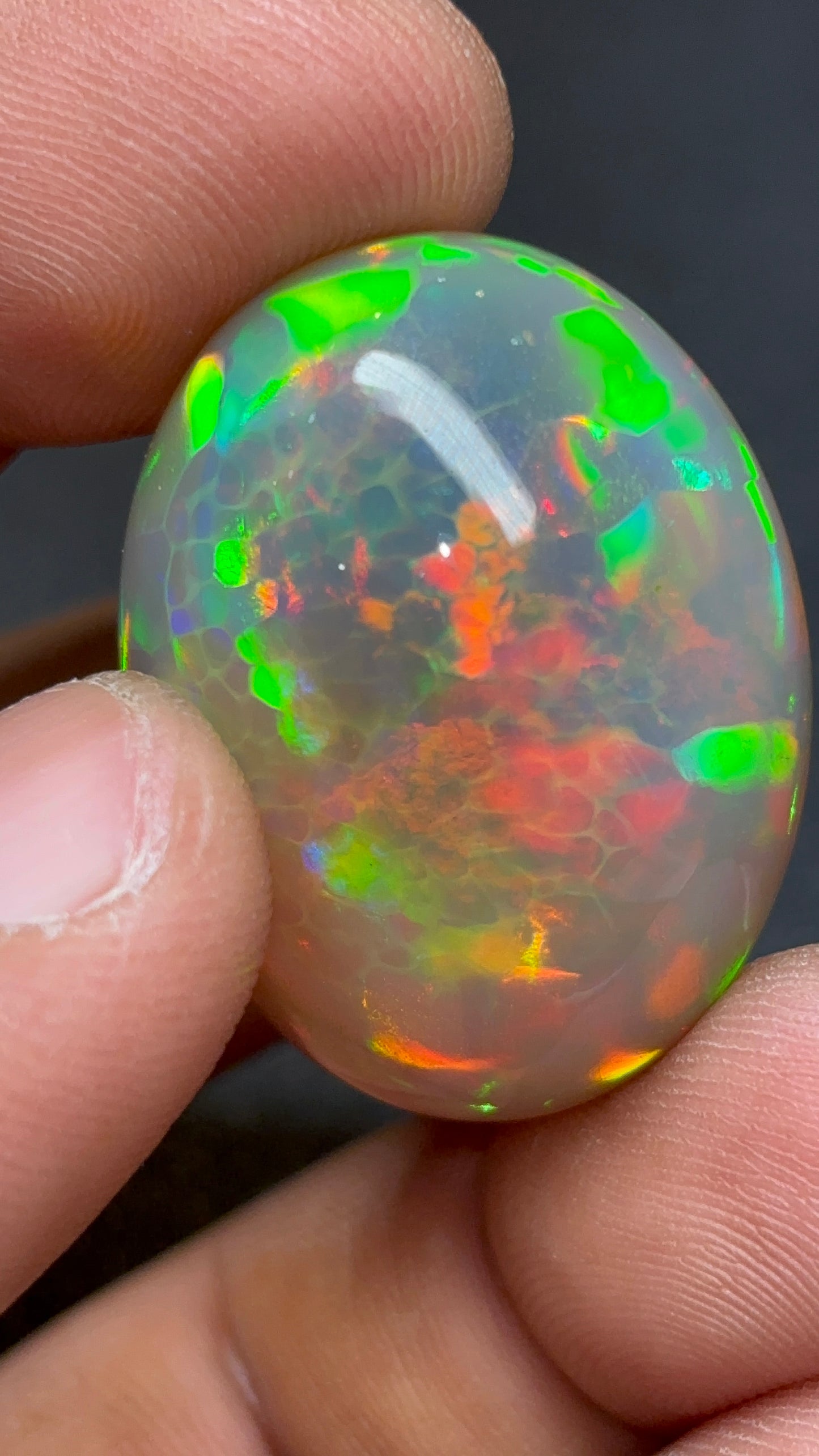 Opal ethiopia natural play of color honeycomb