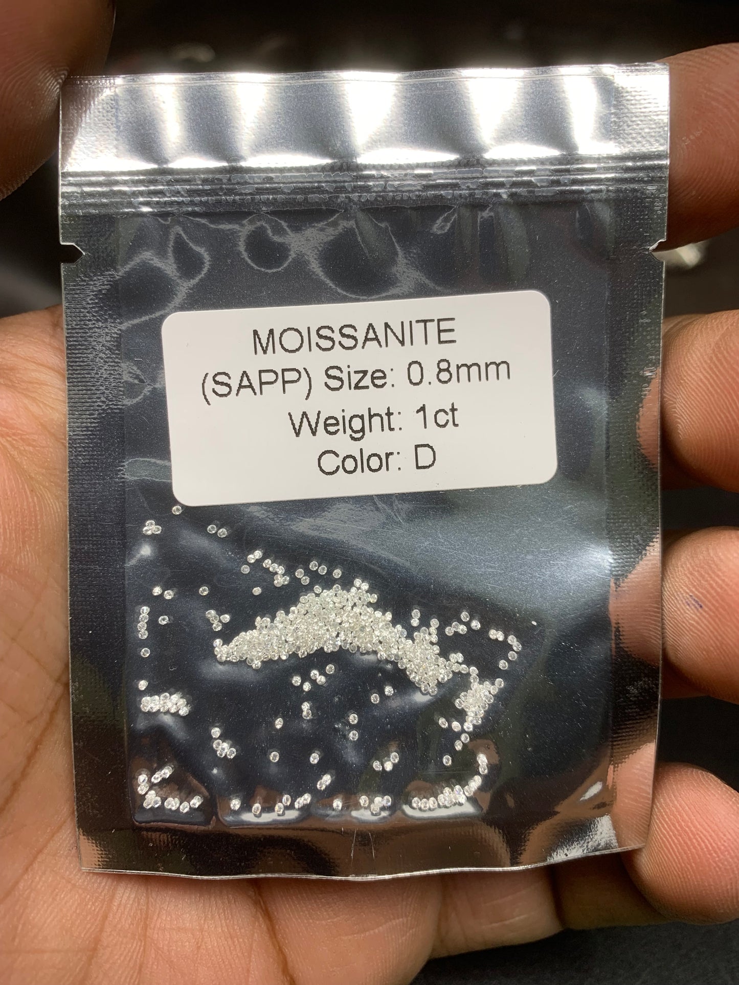 Moissanite star mele lab diamond per pack