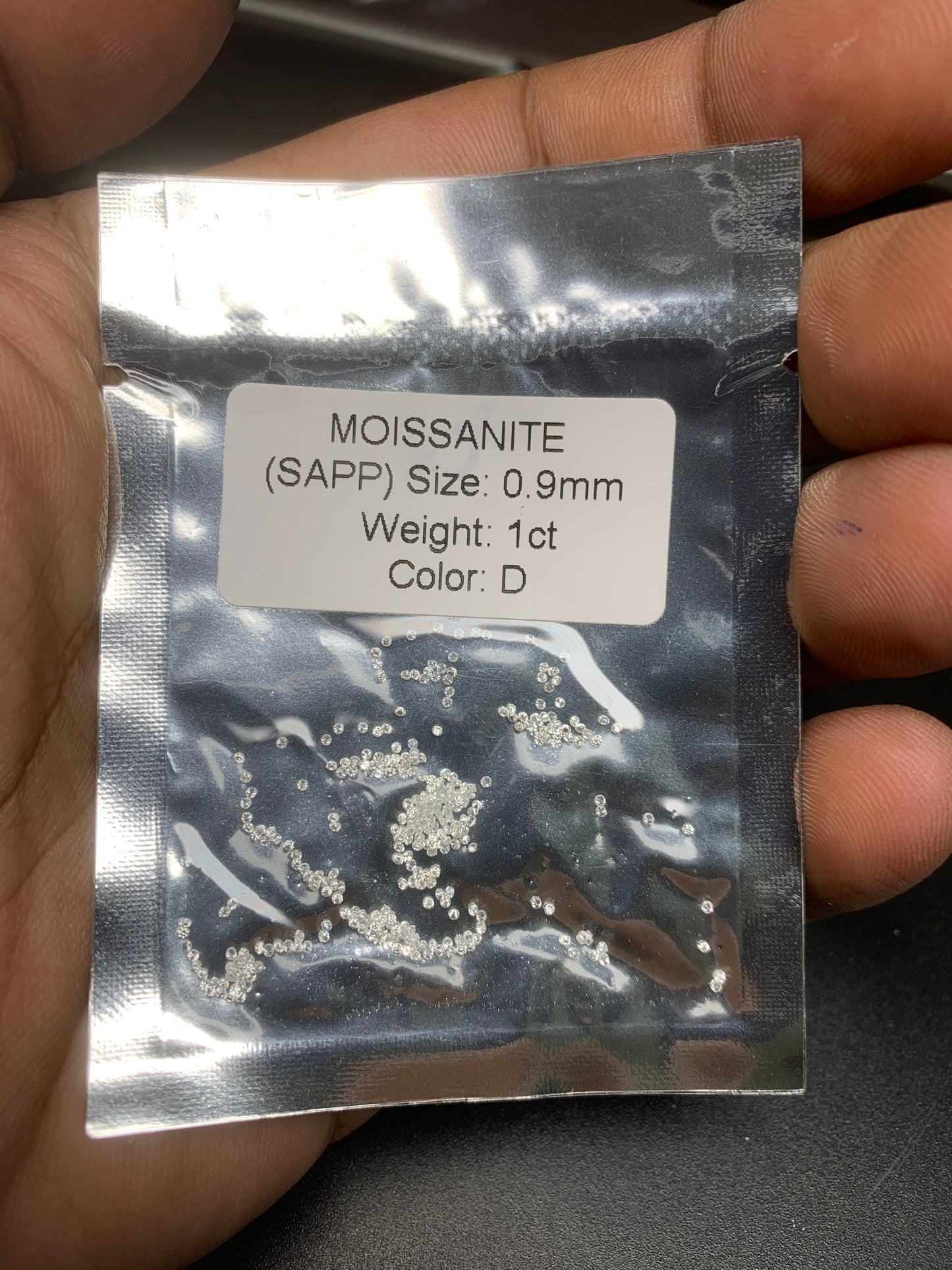 Moissanite star mele lab diamond per pack
