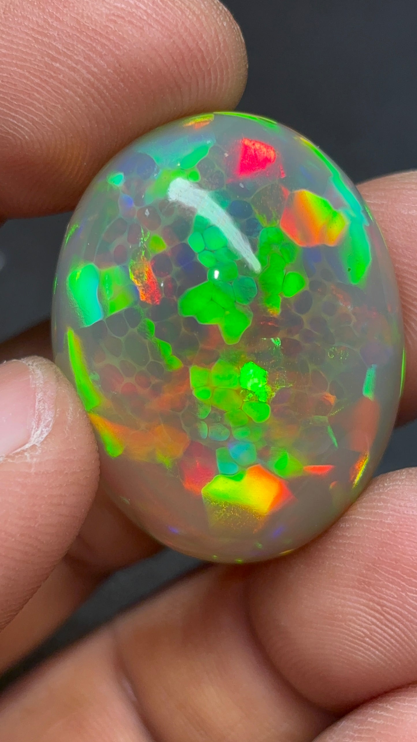 Opal ethiopia natural play of color honeycomb