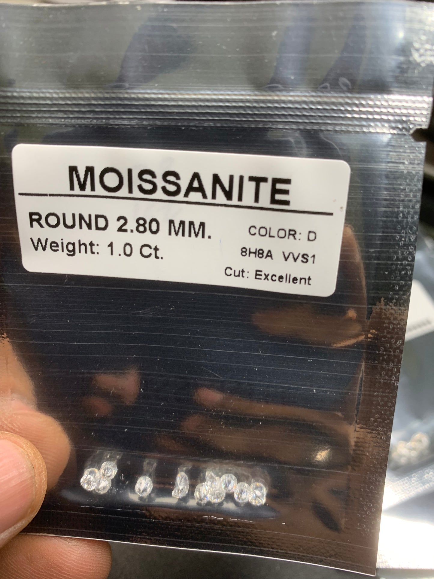 Moissanite star mele lab diamond per pack