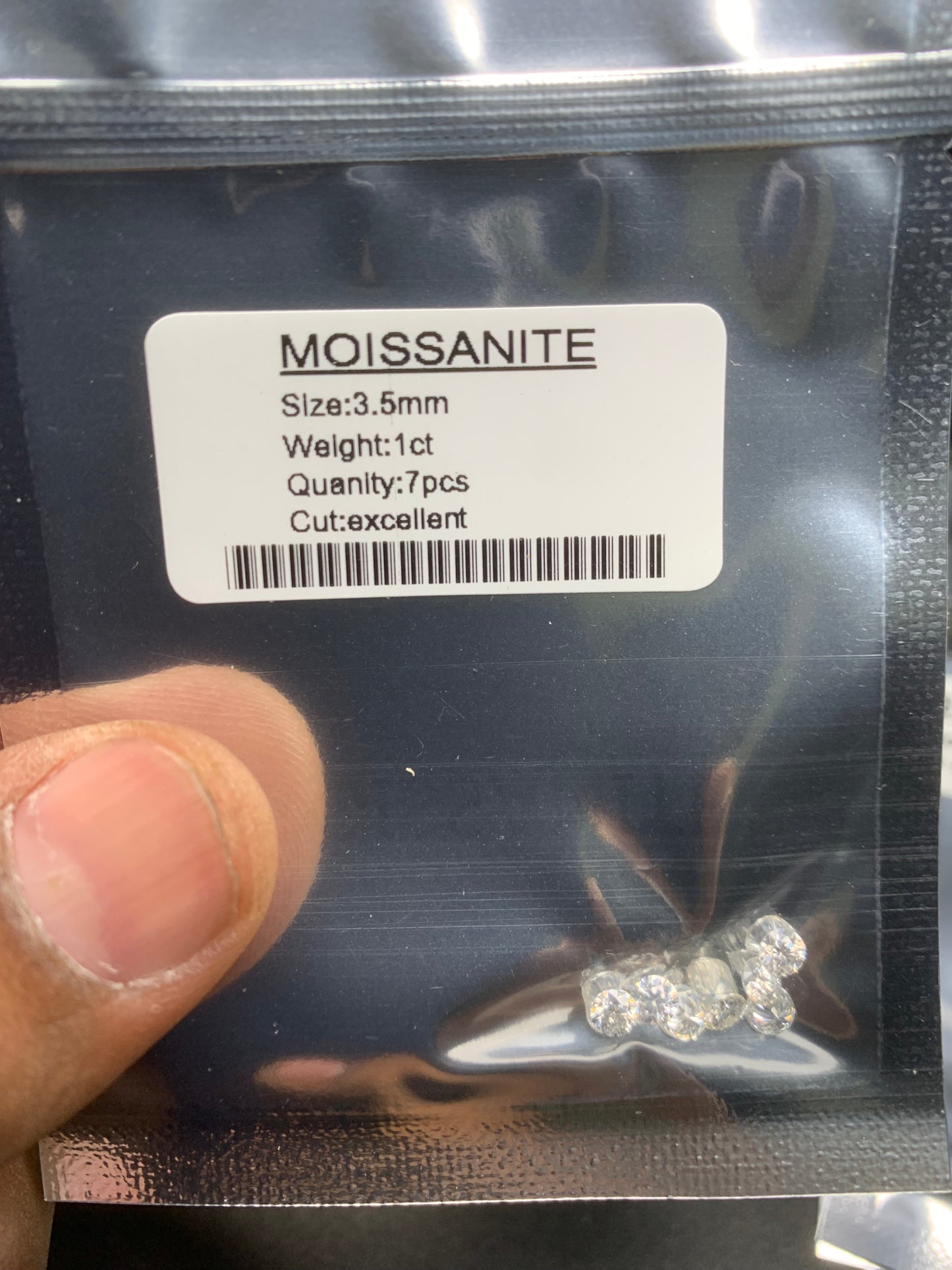 Moissanite star mele lab diamond per pack