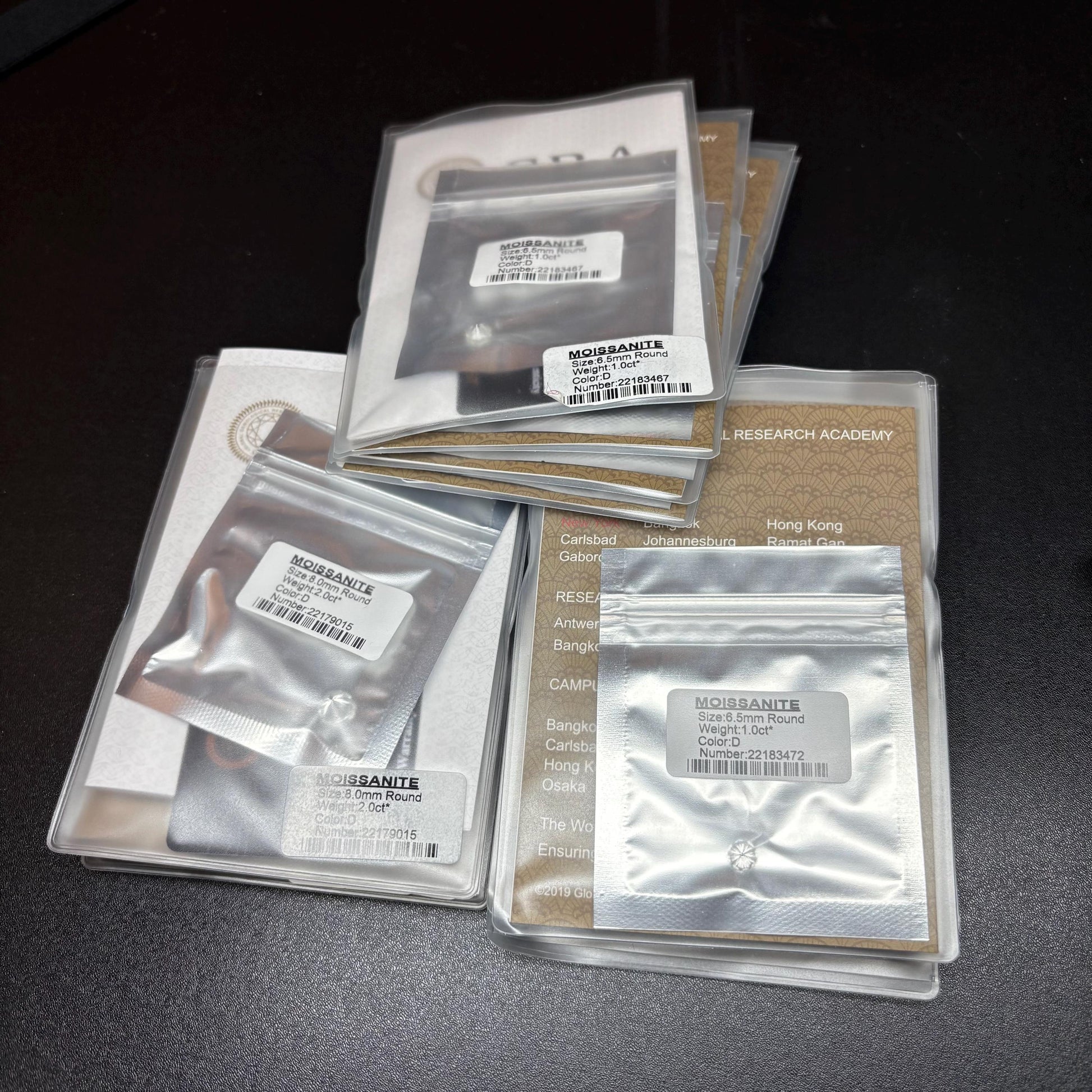 GRA Certified White Moissanite D VVS1: Loose Gemstone 1-30 Carat