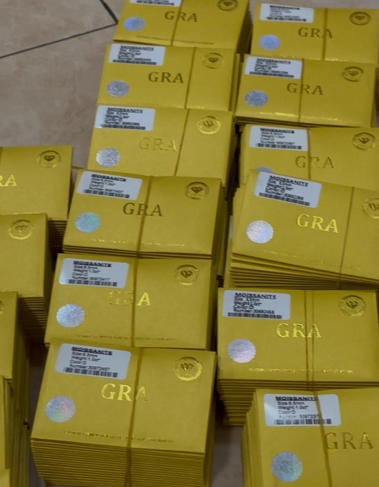 GRA Certified White Moissanite D VVS1: Loose Gemstone 1-30 Carat