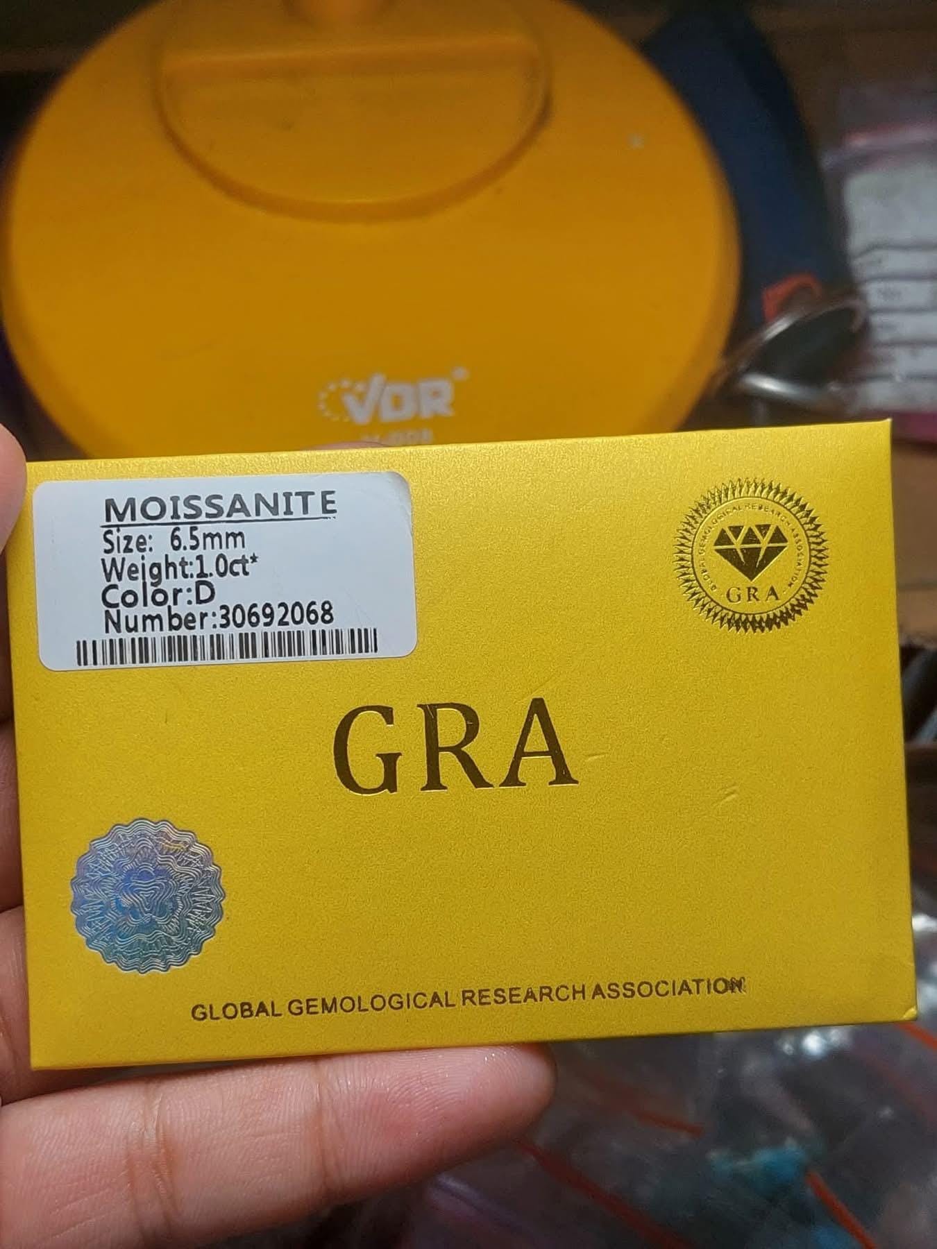 GRA Certified White Moissanite D VVS1: Loose Gemstone 1-30 Carat